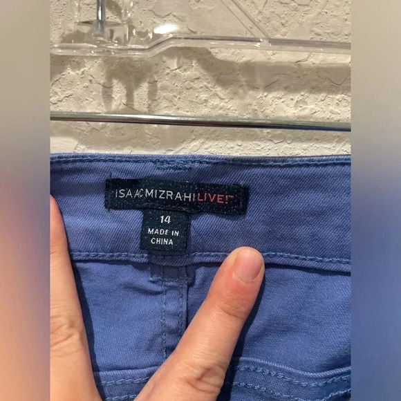 Isaac Mizrahi Live Blue Shorts - Picture 2 of 6